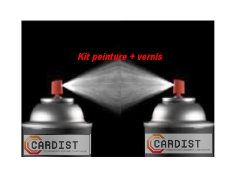 kit Bombe de peinture auto (teinte à la demande) + spray vernis 400ml