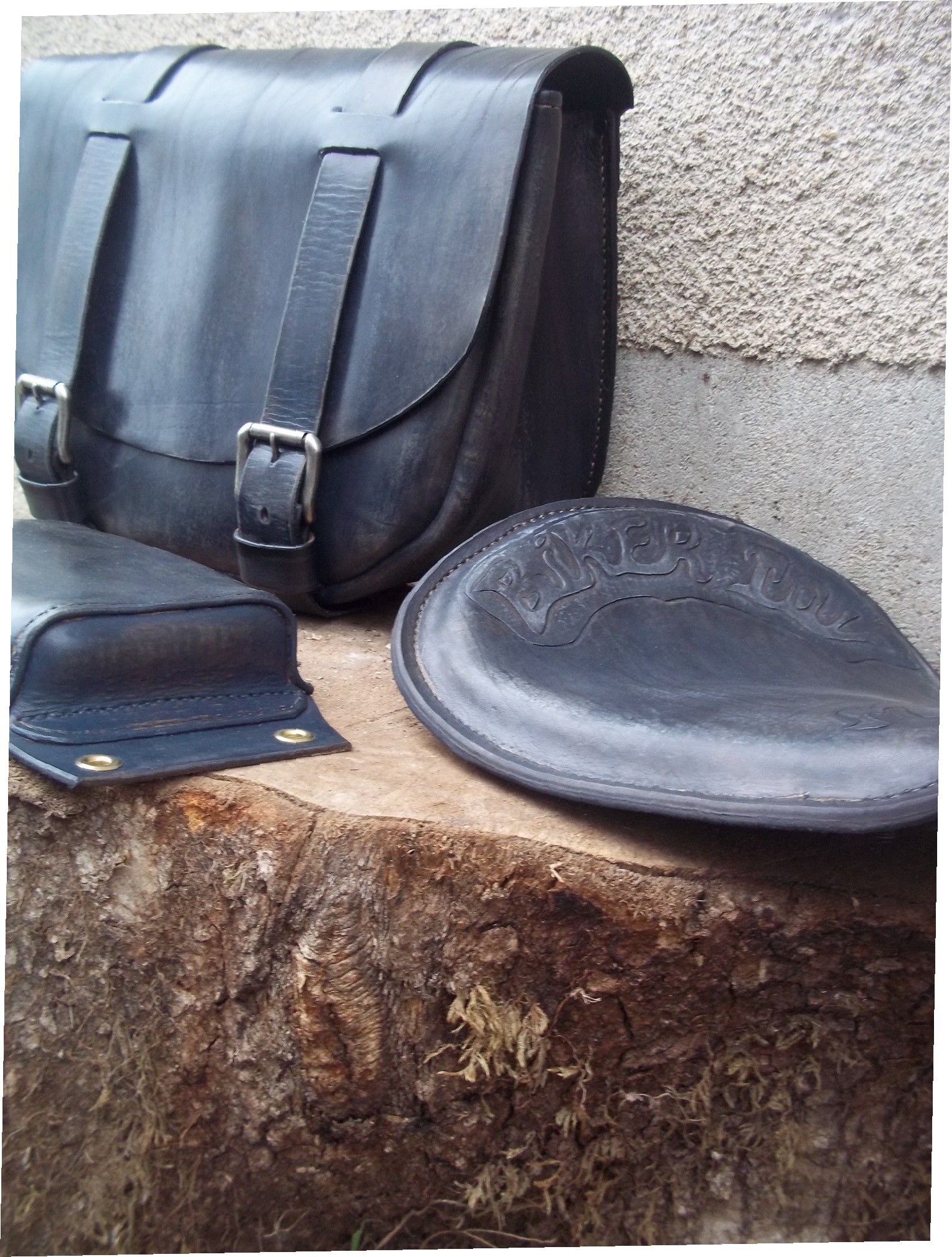 ensemble selle-pouf passager-sacoche