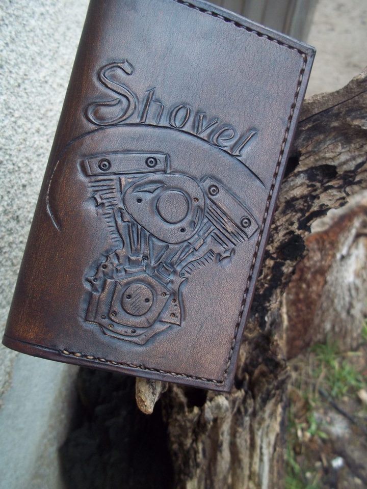 porte feuille  cuir  biker-harley