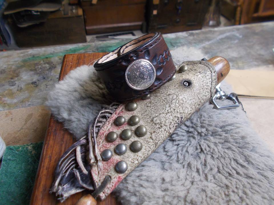 bracelet  doublé basane