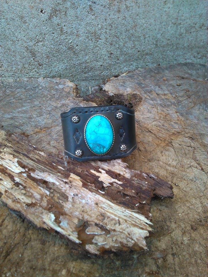 cuff et concho fausse turqoise