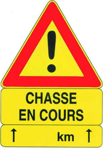 Panneau Triangle Jaune